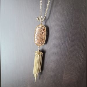 Kendra Scott Filigree Rayne Tassel Necklace, 38"